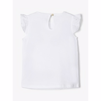 LIL ATELIER Broderi Anglaise Top Gana White